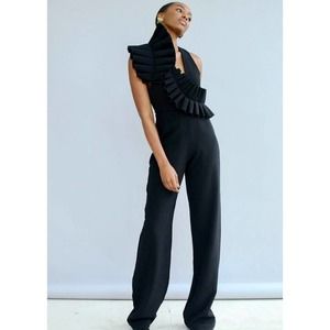 NWT Andrea Iyamah Iman Jumpsuit Black XS